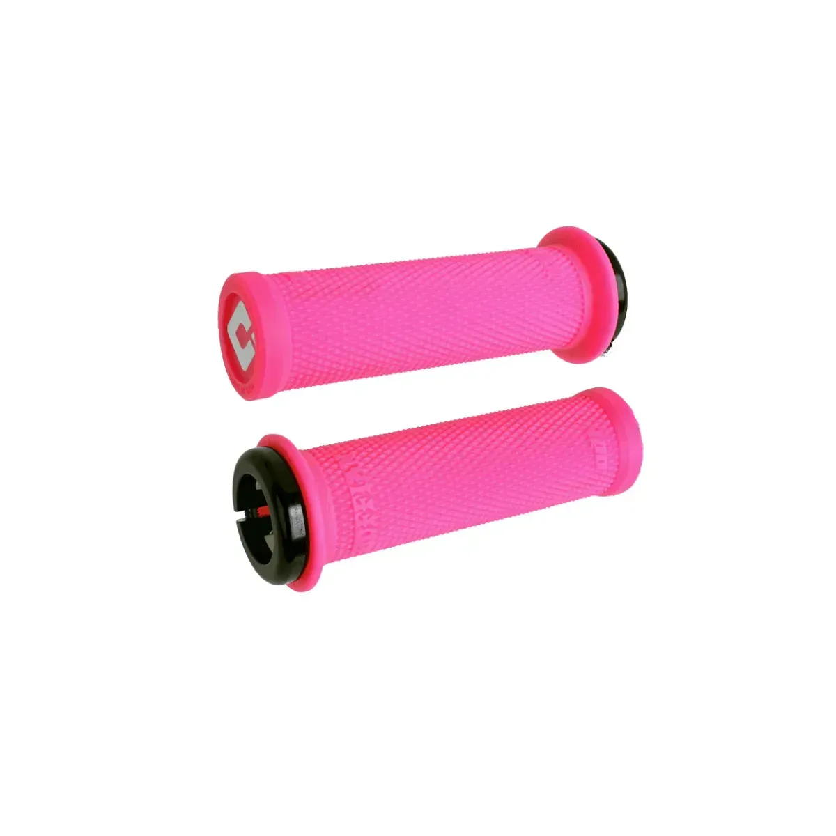 ODI Mini Ruffian V2.1 Lock-On Grips Pink/Black Clamps